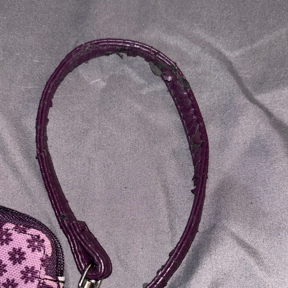 Thirty-One Purple and Cream Wristlet - Picture 4 of 4
